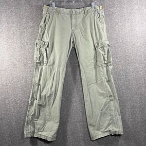 Vintage Y2K Cargo Pants Womens 12 Utility Grunge Military Streetwear Baggy Loose
